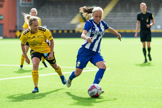 IFK Göteborgs Thilda Gianello och Elfsborgs Linda Westberg