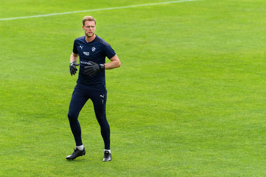 Halmstads målvakt Malkolm Nilsson Säfqvist