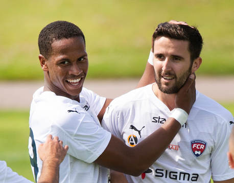 i träningsmatchen mellan IFK Hässleholm och FC Rosengård