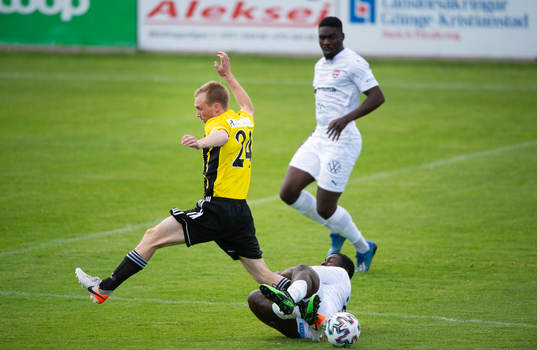 i träningsmatchen mellan IFK Hässleholm och FC Rosengård