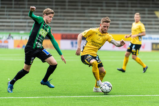 Elfsborgs Rasmus Alm och Varbergs Gustav Norlin