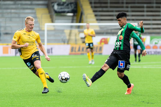 Varbergs Luke Le Roux och Elfsborgs Per Frick