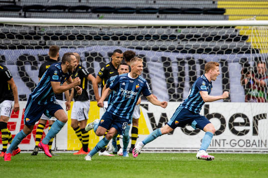 Djurgårdens Aslak Witry jublar