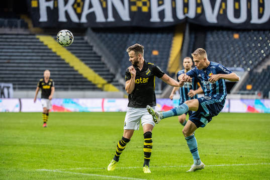 s Robert Lundström och Djurgårdens Jonathan Augustinsson