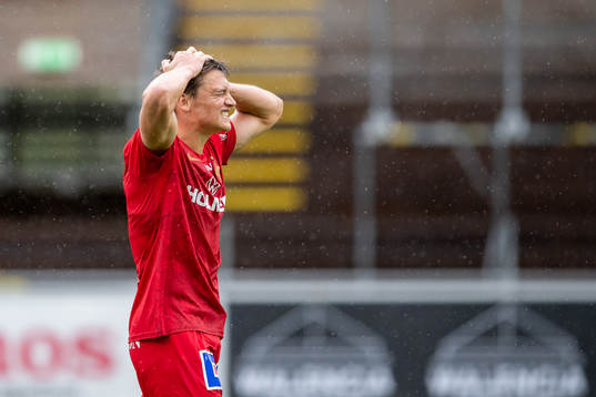 IFK Norrköpings Rasmus Stensbæk Lauritsen deppar