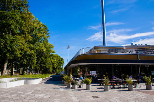 Exteriör av Studenternas IP