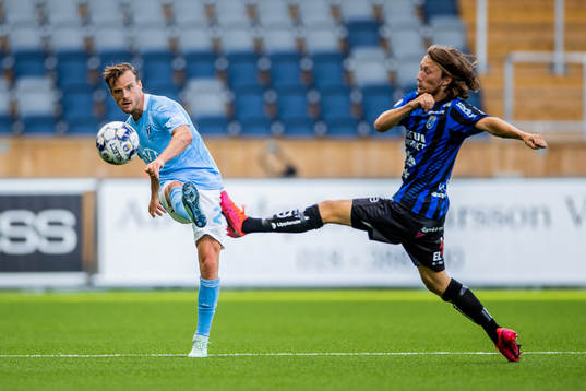 Malmö FFs Eric Larsson och Sirius Axel Björnström