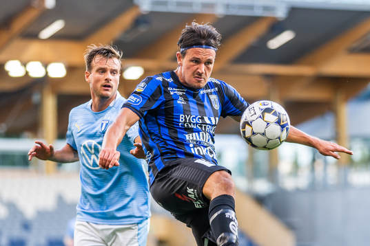 Malmö FFs Eric Larsson och Sirius Stefano Vecchia