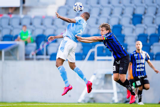 Malmö FFs Isaac Kiese Thelin och Sirius Tim Björkström