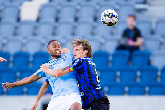 Malmö FFs Isaac Kiese Thelin och Sirius Tim Björkström