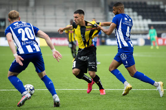 Häckens Ali Youssef och IFK Göteborgs Kristopher Da Graca