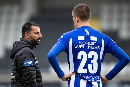 IFK Göteborgs tränare Poya Asbaghi och Emil Holm