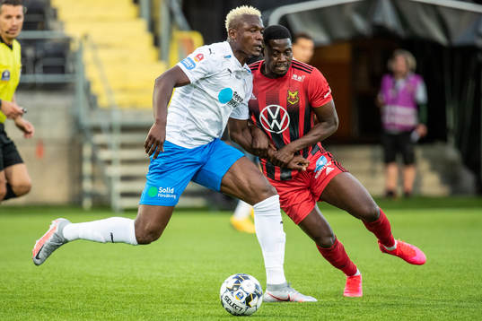 Helsingborgs Alhaji Gero och Östersunds Isak Ssewankambo