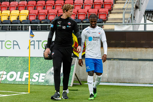 Helsingborgs Mohammed Abubakari utgå skadad