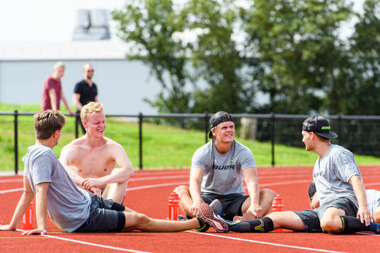 under en träning med Rögle