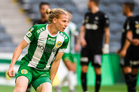 Hammarbys Gustav Ludwigson jublar
