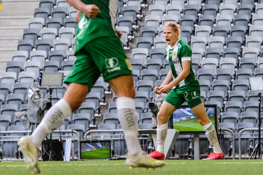 Hammarbys Gustav Ludwigson jublar