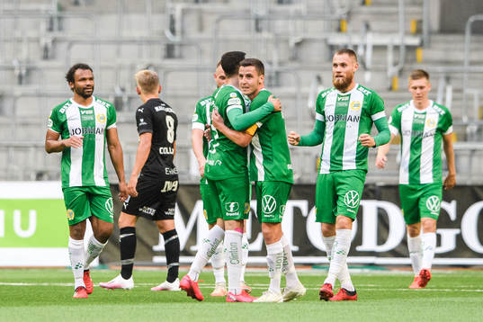 Hammarbys Jeppe Andersen jublar