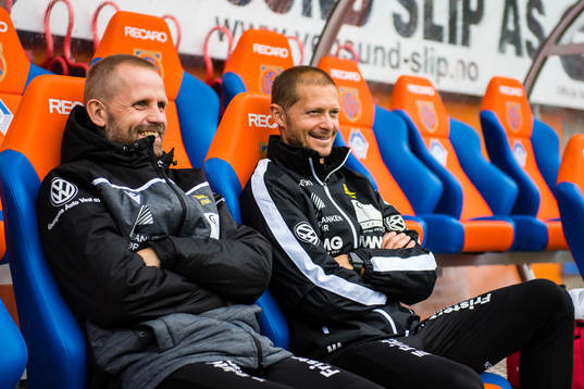 Joey Hardarson, head coach of Start, and Mattias Andersson,