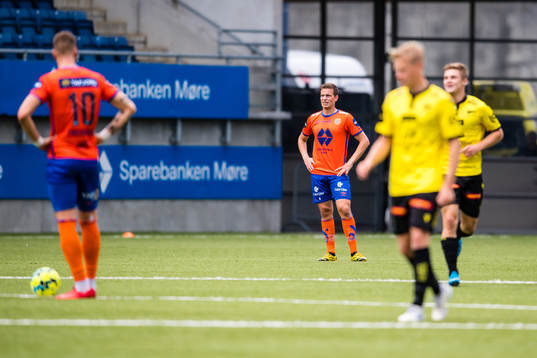 Jonas Grønner of Aalesund looks dejected
