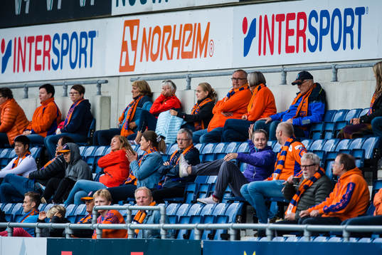 Spectators in the stands