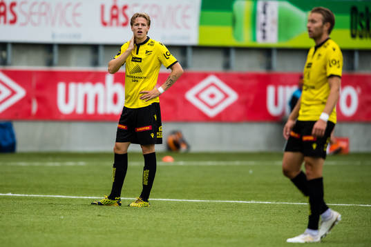 Jesper Norman Daland of Start looks dejected