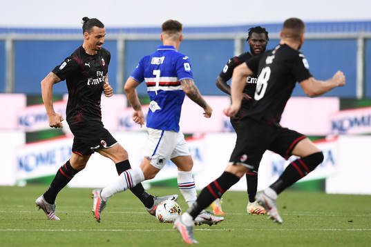 Zlatan Ibrahimovic of AC Milan