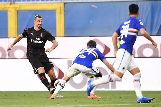 Zlatan Ibrahimovic of AC Milan