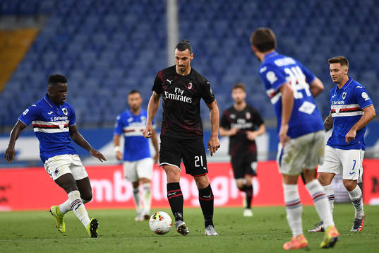 Zlatan Ibrahimovic of AC Milan