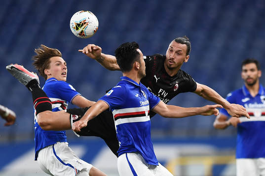 Zlatan Ibrahimovic of AC Milan