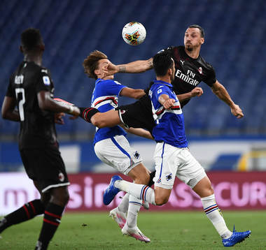 Zlatan Ibrahimovic of AC Milan