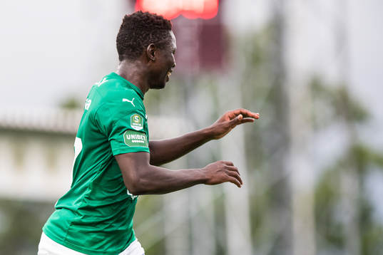 Jönköpings Eric Johana Omondi jublar