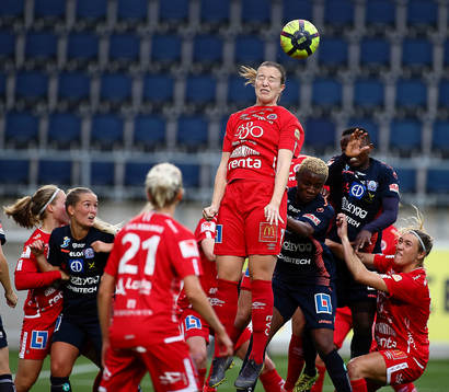 under fotbollsmatchen i Damallsvenskan mellan Linköping