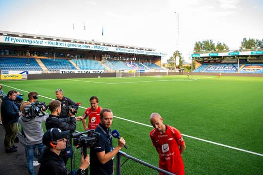 Lars Arne Nilsen, head coach of Brann, Fredrik Haugen and