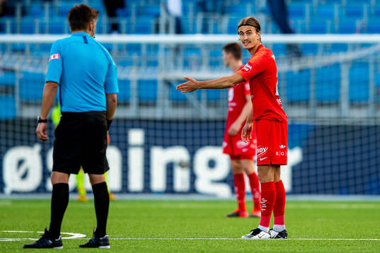 Marcus Mehnert of Brann looks dejected