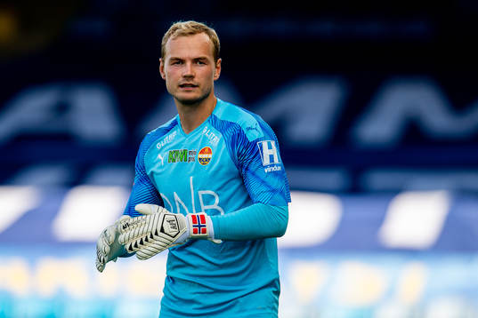 Goalkeeper Viljar Myhra of Strømsgodset