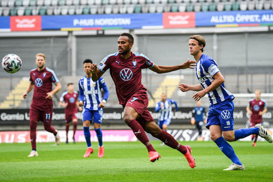 Malmö FFs Isaac Kiese Thelin och IFK Göteborgs August