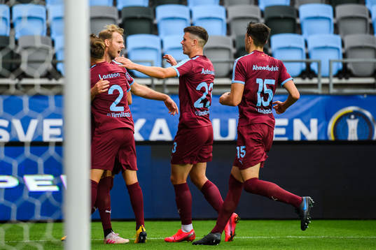 Malmö FFs spelare jublar