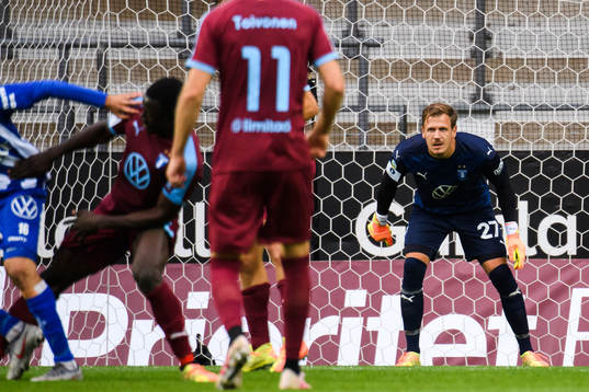 Malmö FFs målvakt Johan Dahlin