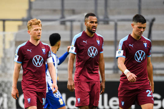 Malmö FFs Anders Christiansen, Isaac Kiese Thelin och
