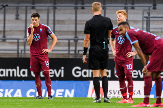 Malmö FFs Anel Ahmedhodzic, Anders Christiansen och Isaac