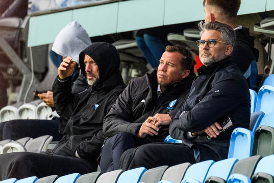 Malmö FFs sportchef Daniel Andersson och VD Niclas