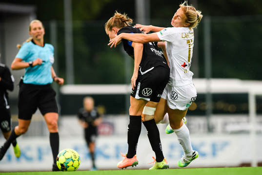 Göteborgs Emma Berglund och Rosengårds Mimmi Larsson