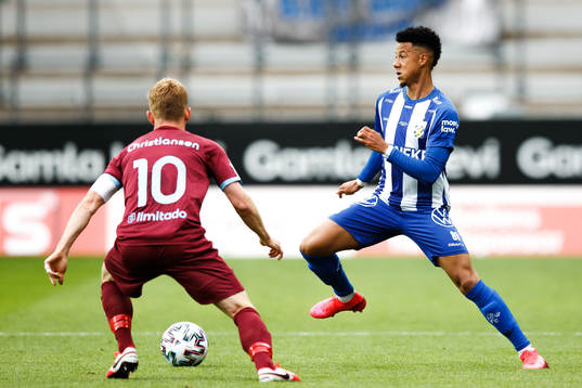 Malmö FFs Anders Christiansen och IFK Göteborgs Tobias
