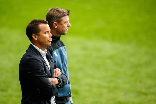 Malmö FFs sportchef Daniel Andersson och tränare Jon Dahl
