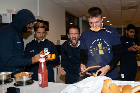 IFK Göteborgs Amin Affane, André Calisir och Emil Holm