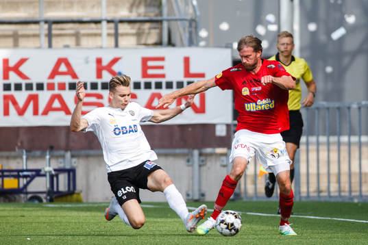 Örebros Jake Larsson och Falkenbergs Karl Söderström