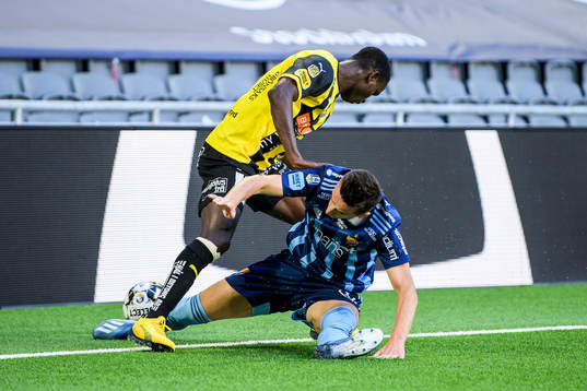 Häckens Godswill Ekpolo och Djurgårdens Haris Radetinac