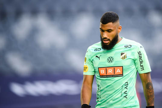 Häckens målvakt Jonathan Ursin Rasheed deppar