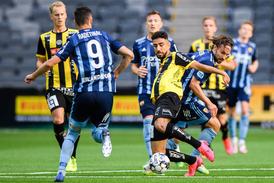 Häckens Daleho Irandust och Djurgårdens Kevin Walker